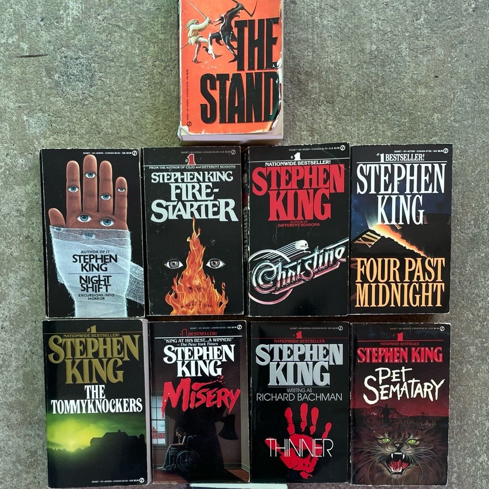 Lot Of 10 Stephen King Vintage Paperback Books !! Bundle DEAL .